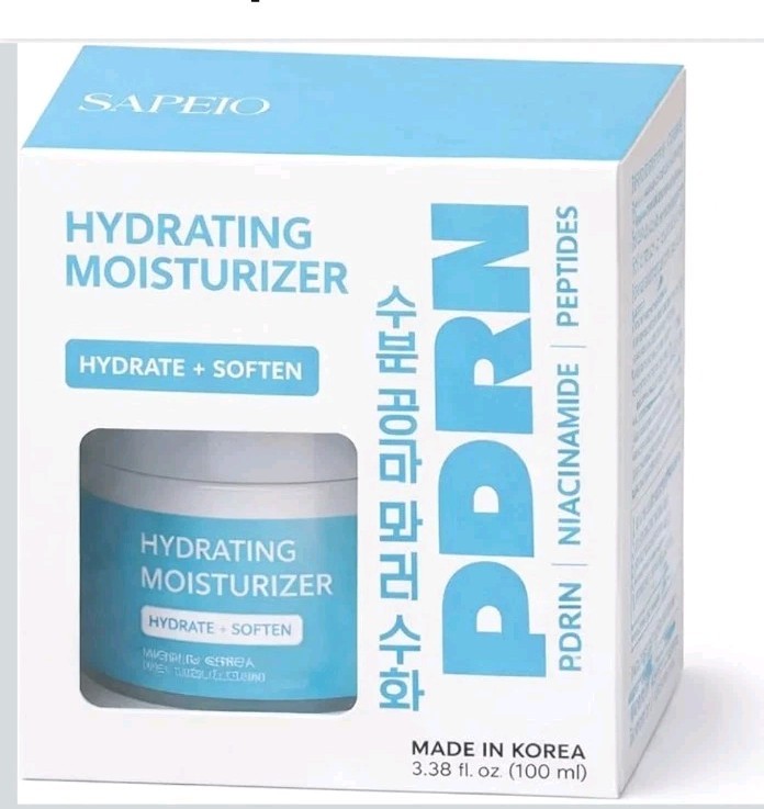 Sapeio PDRN Hydrating Moisturizer Niacinamide + Peptides 3.38fl. New K Beauty
