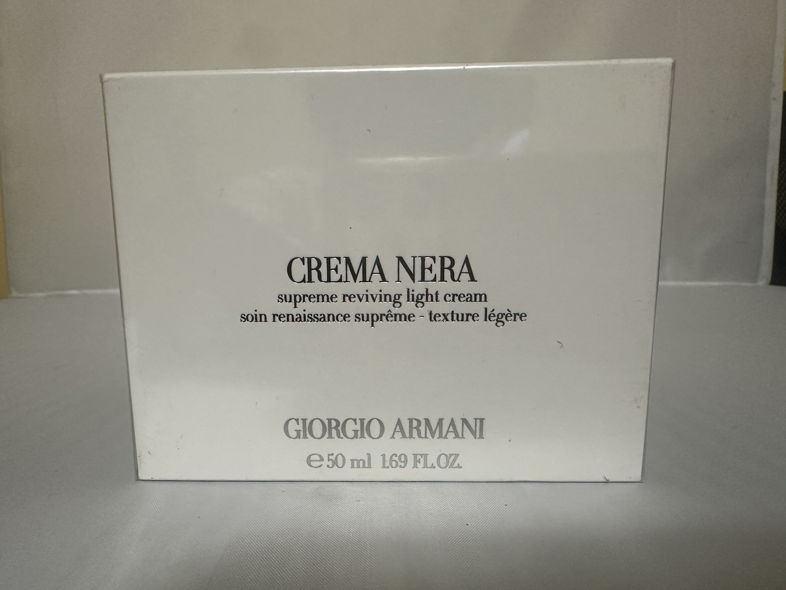 Giorgio Armani Crema Nera Supreme Reviving Cream 1.69 oz/50 ml NIB H12