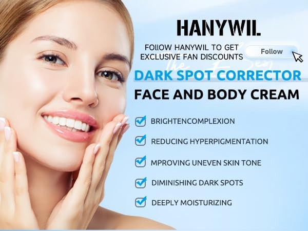 HANYWIL Dark Spot Remover for Face & Body Serum,Dark Spot Corrector Serum for Hy
