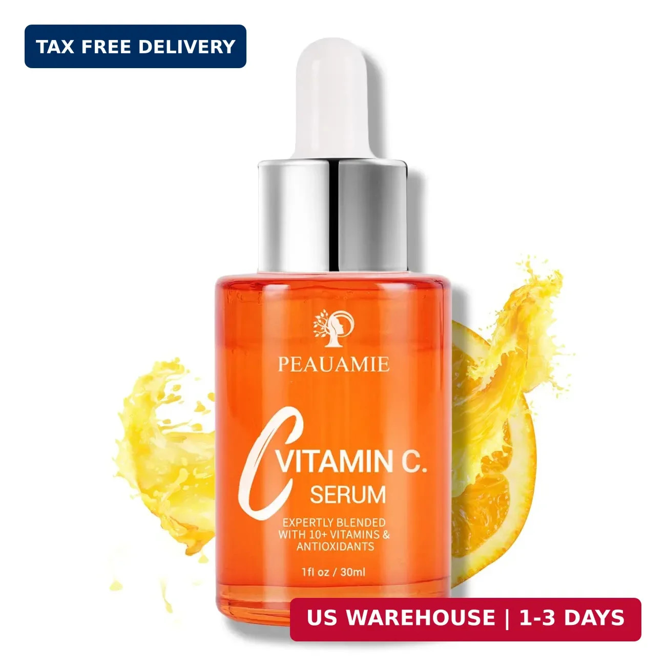 Peauamie Vitamin C Serum for Face Anti Aging with 2%Hyaluronic Acid and 1%Retino