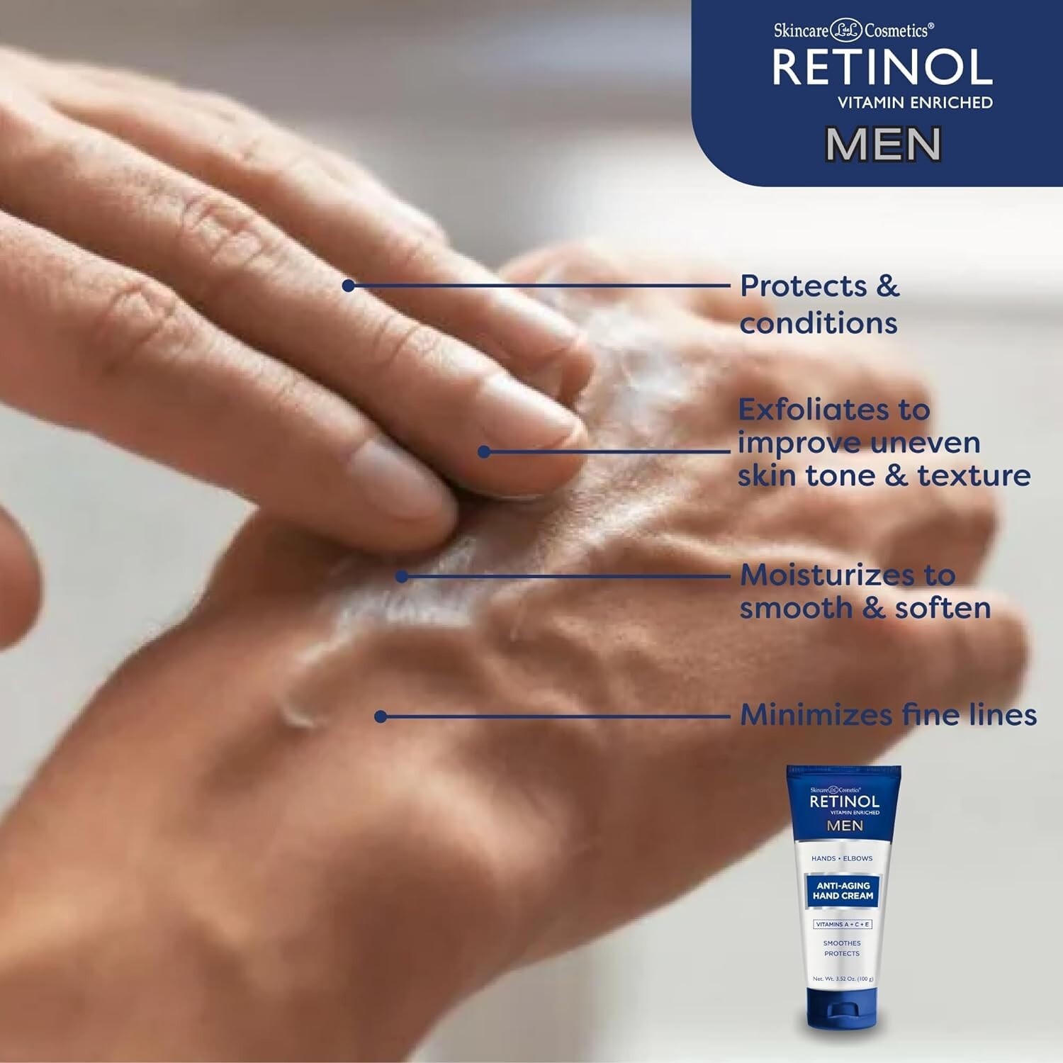 Retinol Anti-Aging Hand Cream For Younger Looking Hands