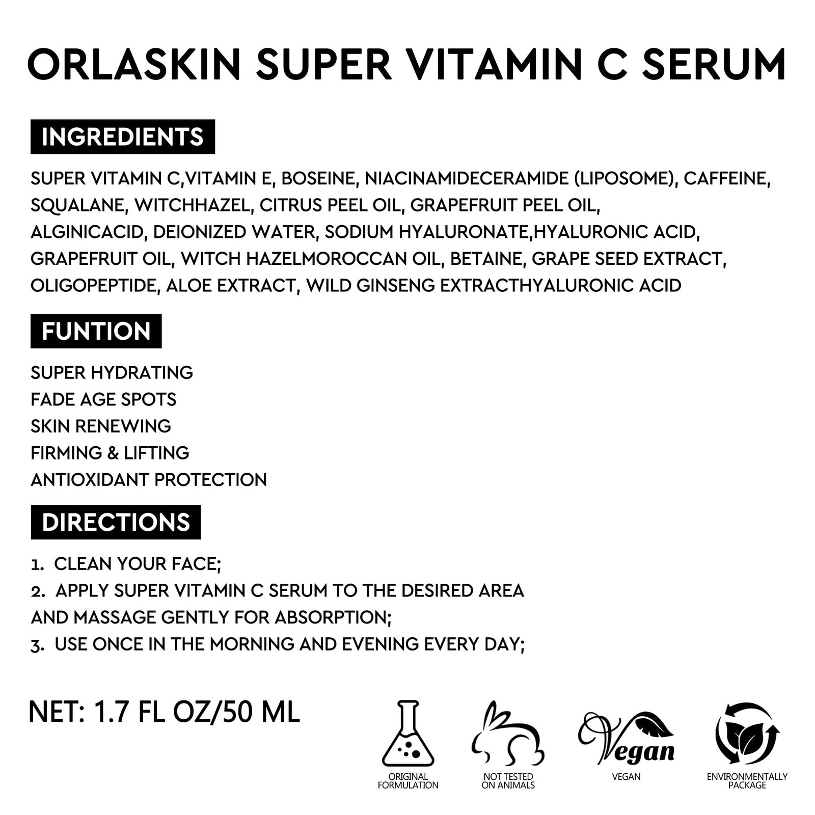 Super Vitamin C Serum For Women Over 70,Vitamin C Face Serum For Women Anti A…