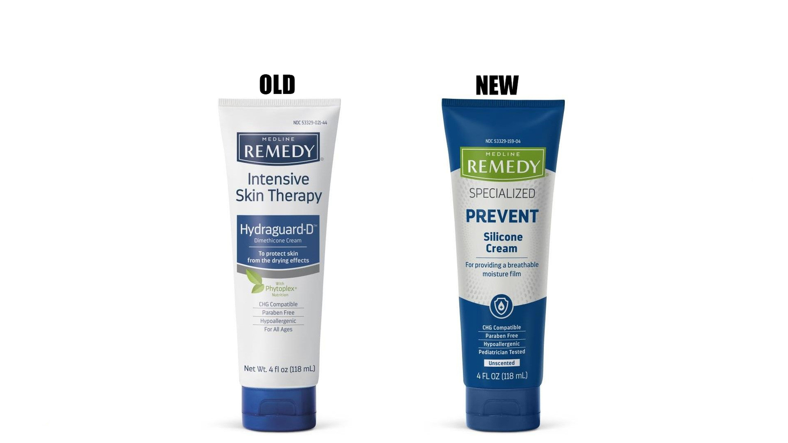 Medline Remedy Silicone Cream Unscented Hypoallergenic 4oz, 2 Pack- MSC092564
