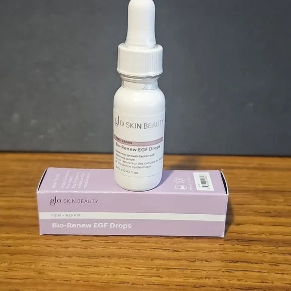Glo Skin Beauty Bio-Renew EGF Serum .43oz NIB Anti-Aging Cell Repairing