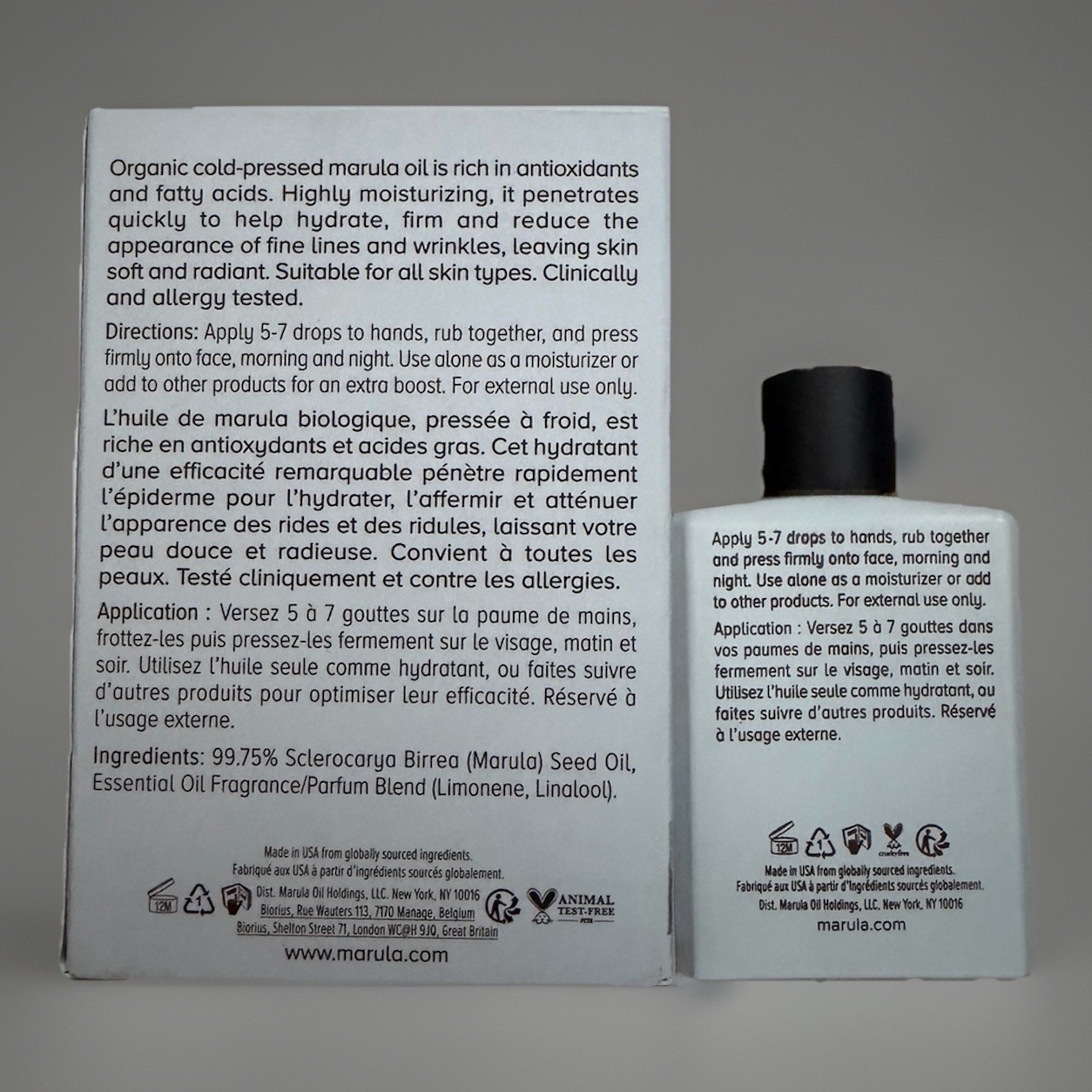 Marula Beauty Hydrating Facial Oil Cruelty-Free Marula Seed Oil 1 fl oz