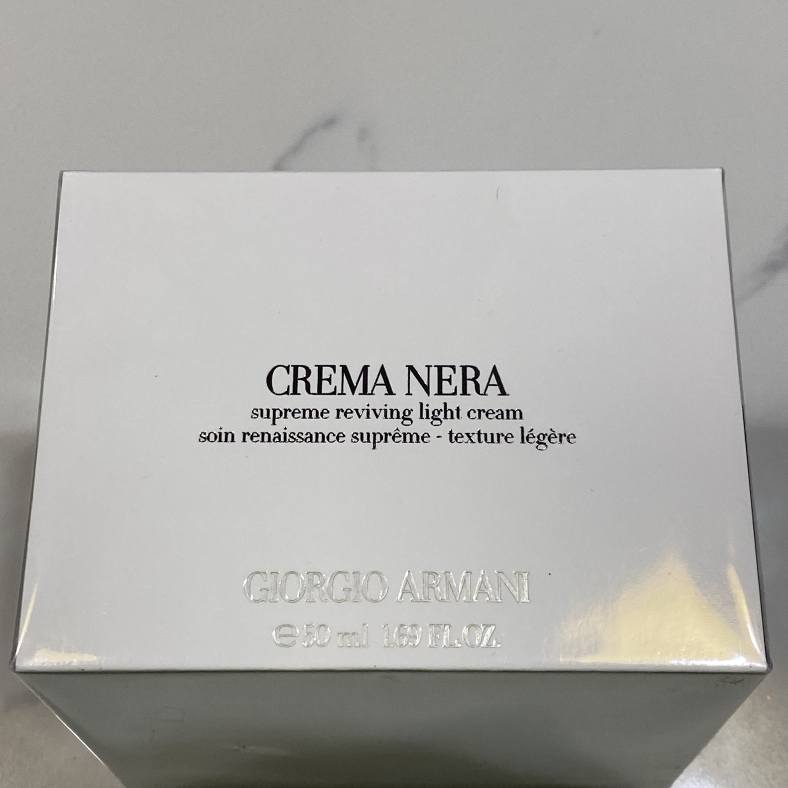Giorgio Armani Crema Nera Supreme Reviving light Cream 1.69 oz/50 ml NIB