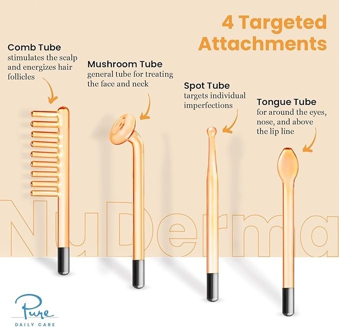 Pure Daily Care NuDerma Handheld Skin Therapy Wand Machine Anti-Aging