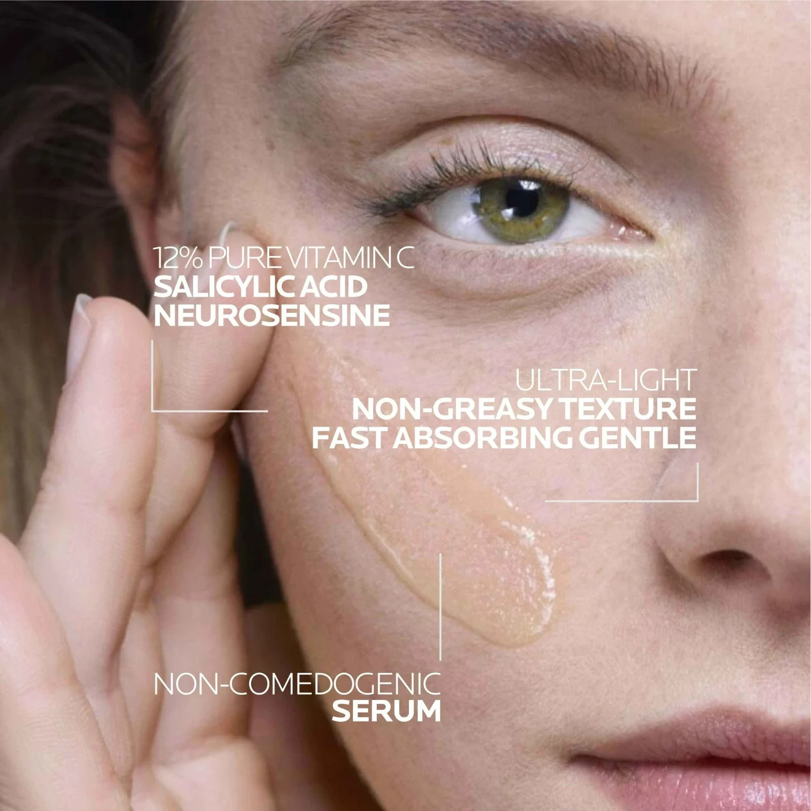 La Roche-Posay Pure 12% Vitamin C Serum For Face – 1 FL Anti Wrinkle Exp 2/2027