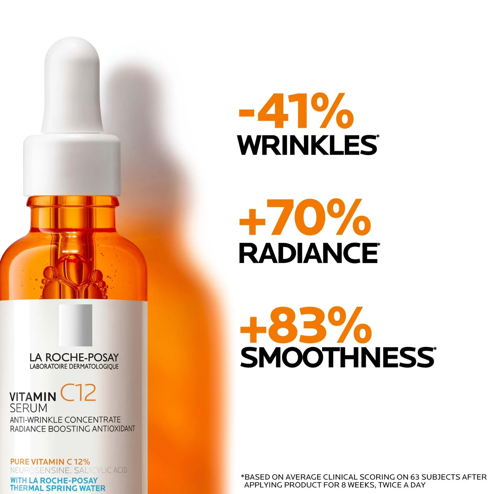 La Roche-Posay Pure 12% Vitamin C Serum For Face – 1 FL Anti Wrinkle Exp 2/2027