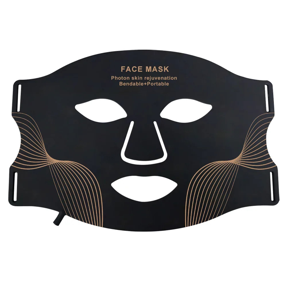 7-Color LED Light Therapy Face Mask, Silicone Skin Care Beauty Mask