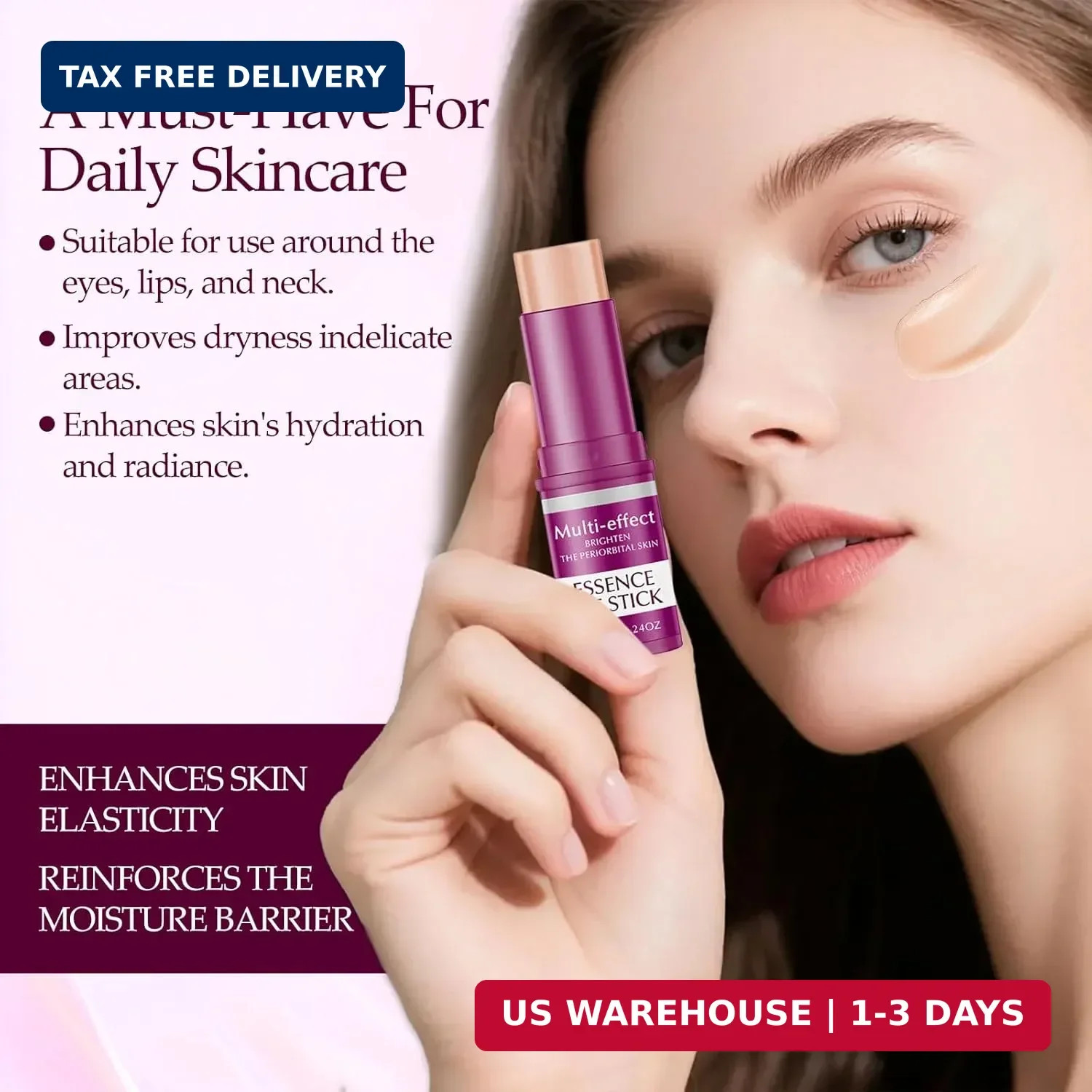 Multi Balm Stick, Moisturizer Stick for Eyes, Face, Neck, Collagen Moisturizer,