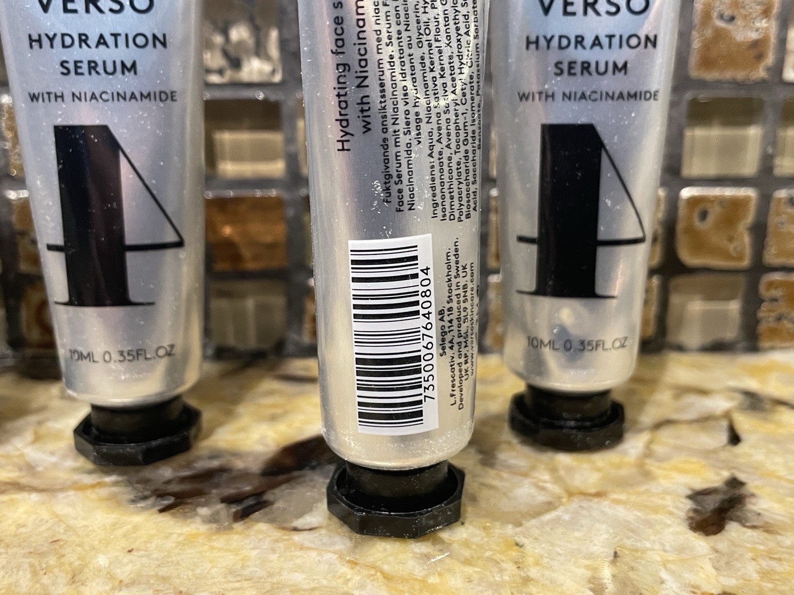 Bundle of 3 VERSO 4 Hydration Serum 0.35oz each Deluxe Sample Sz 1.05oz Total