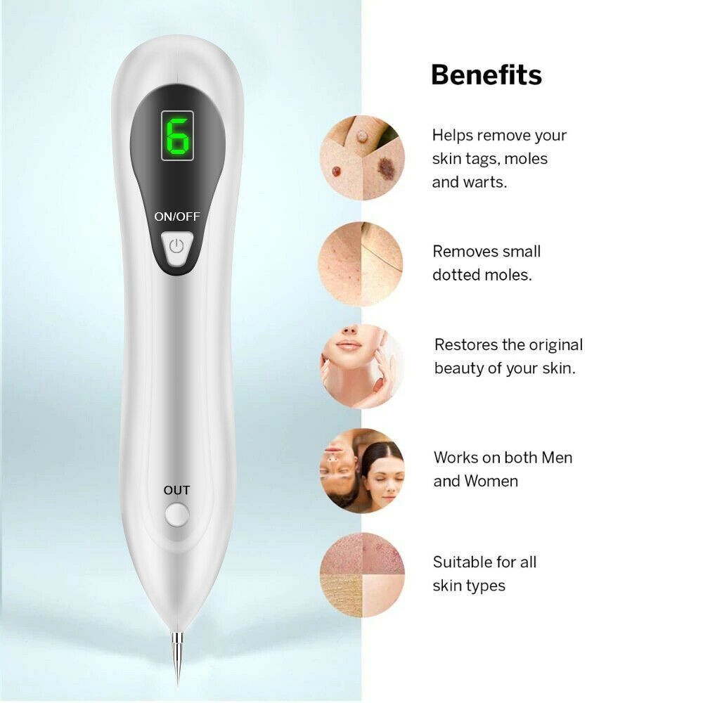 Electric Laser Plasma Pen Mole Removal Dark Spot Remover Skin Wart Tag Tattoo US