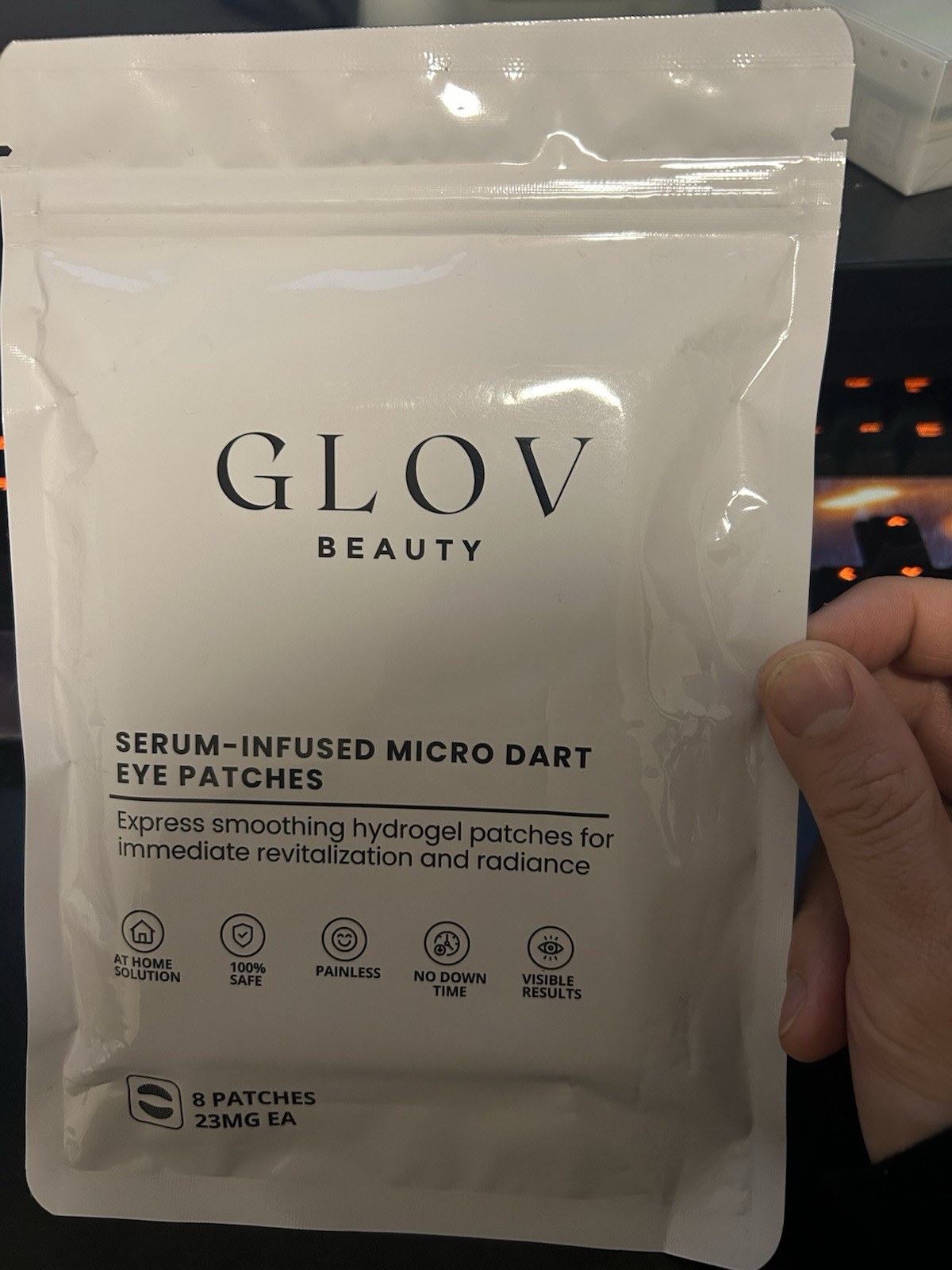 2x Glov Beauty Serum-Infused Micro Dart Eye Patch Exp 11/2027
