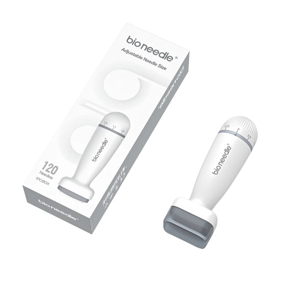 Bio Needle Derma Stamp Microneedling Tool Adjustable Needle For Hair Growth Body