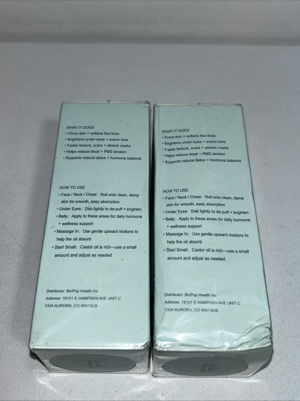2 Sealed Frankincense & Castor Oil Skincare 1.7 Oz Each