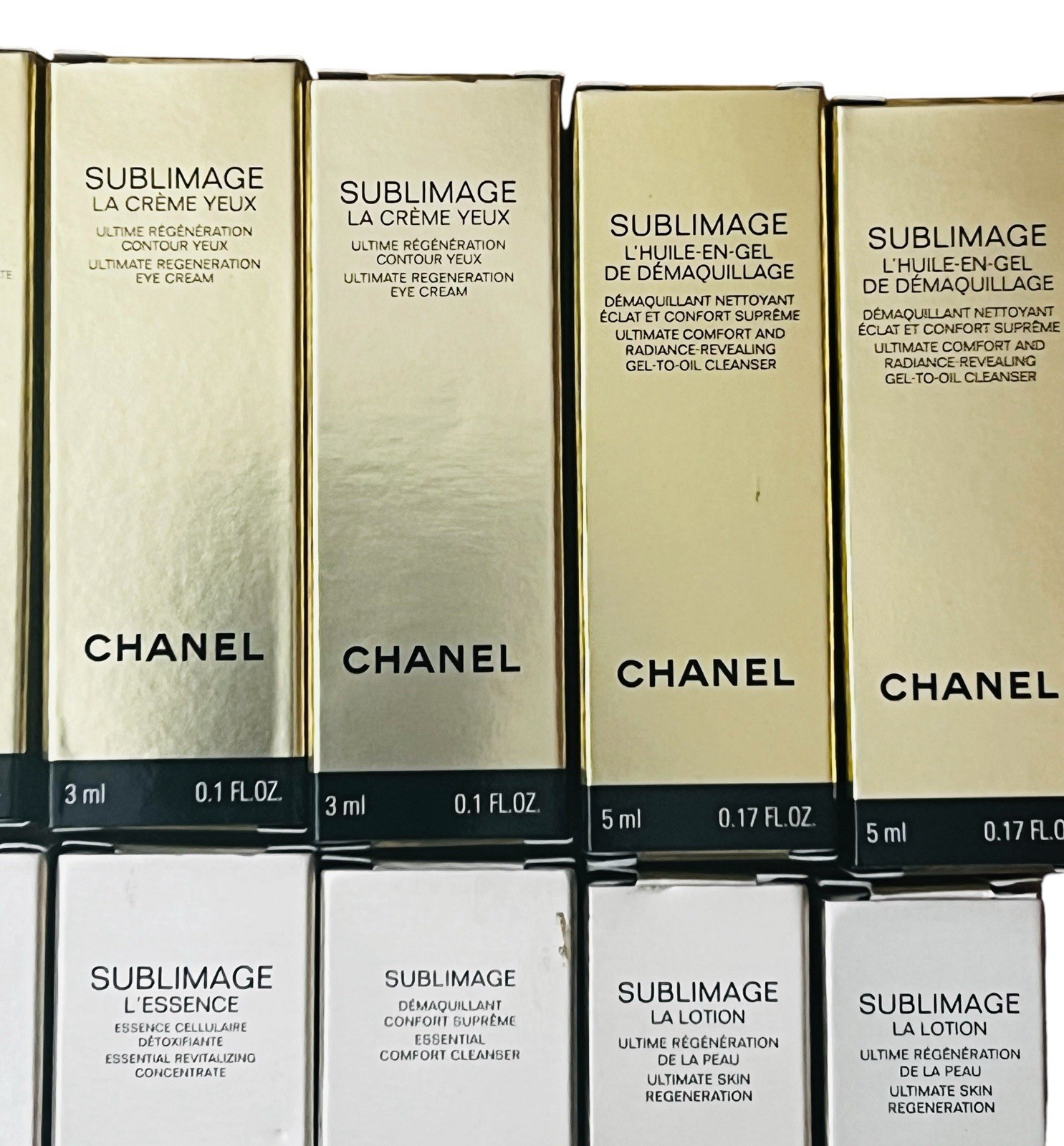 CHANEL Sublimage Sample Lot of 14 La Creme L’Essence Cleanser Eye 0.17 oz /5 ml