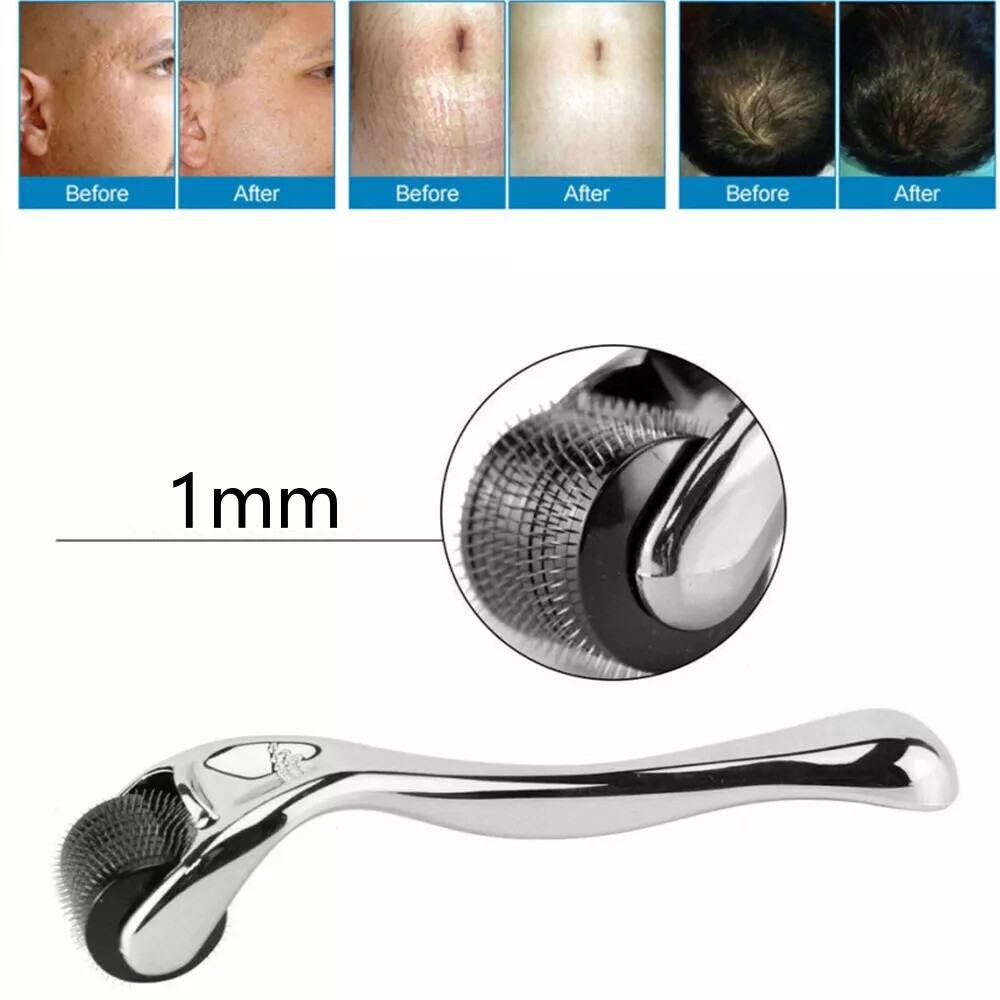 Beard Derma Roller 540 Titanium Micro Needle Derma Roller 1.0 mm Hair Growth