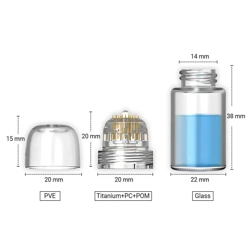 20Pins 0.25/0.5/0.6/1.0/1.5mm Stamp Anti-age Serum Infusion Applicator Tools US