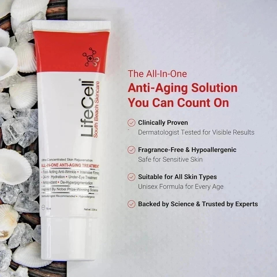 South Beach All-In-One Anti-Aging Treatment, 2.54oz – Firming & Hydrating Care