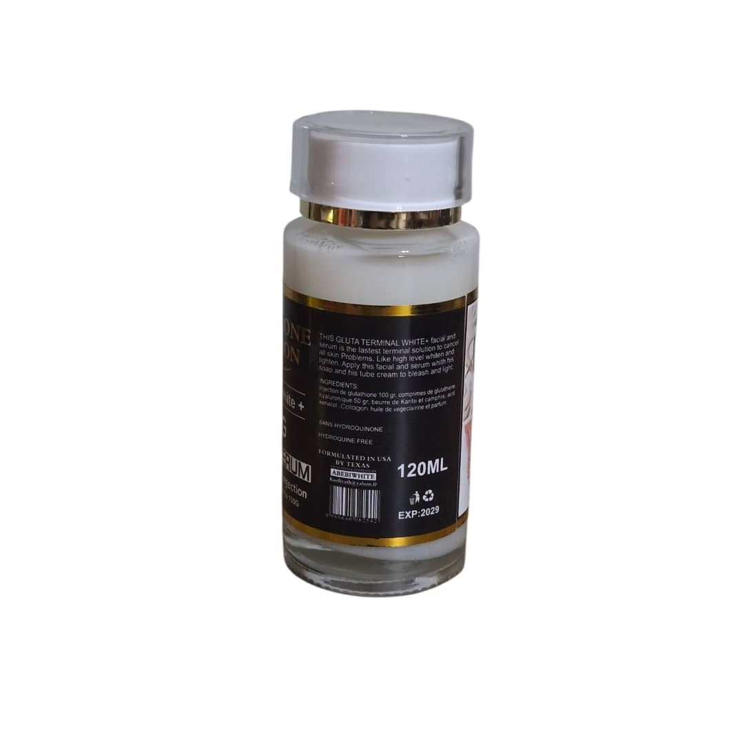 Gluta Terminal Strong Lotion 400ml And Snow White Gluta Terminal Serum 120ml