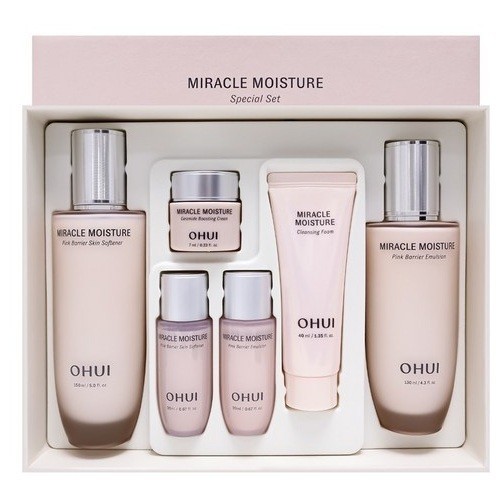 OHUI Miracle Moisture 2pcs set skin softener, Emulsion Anti aging Ceramide