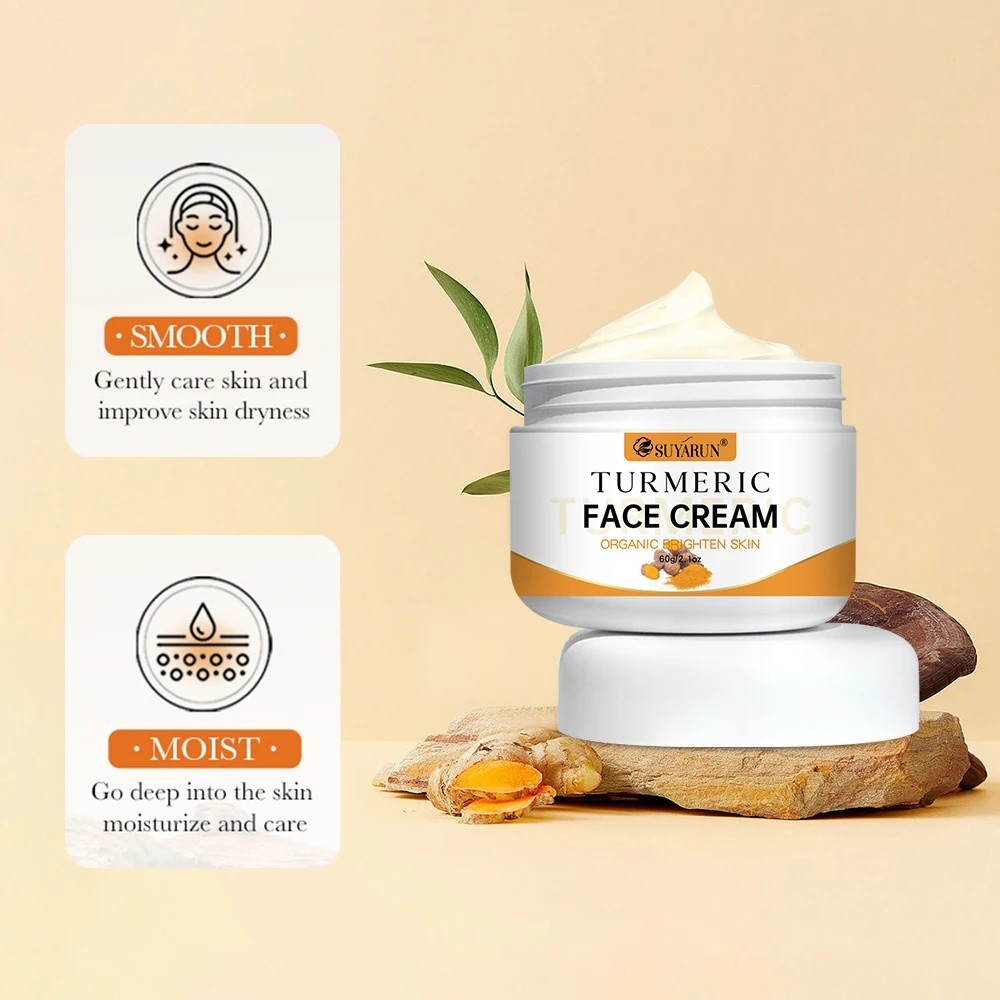 Turmeric Face Cream – Anti-Aging & Brightening, Oil-Free Moisturizer 50g