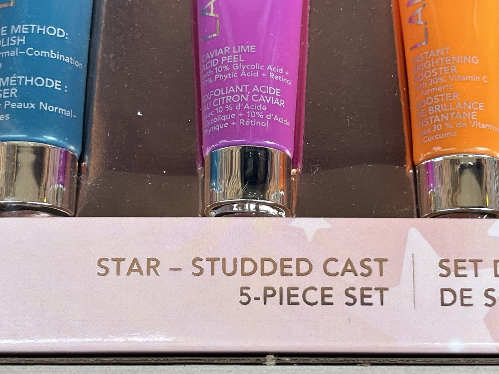 New Lancer Star Studded 5 Piece Set Peptides Booster Lifting Peel Polish Drops