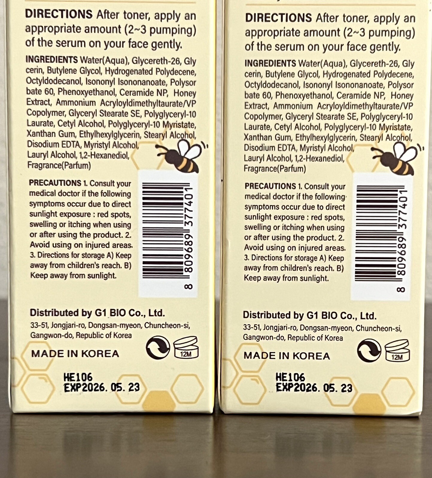2 SOQU Honey Ceramide Face Serum Hydrates Nourishes Korean Skincare EXP 05-2026