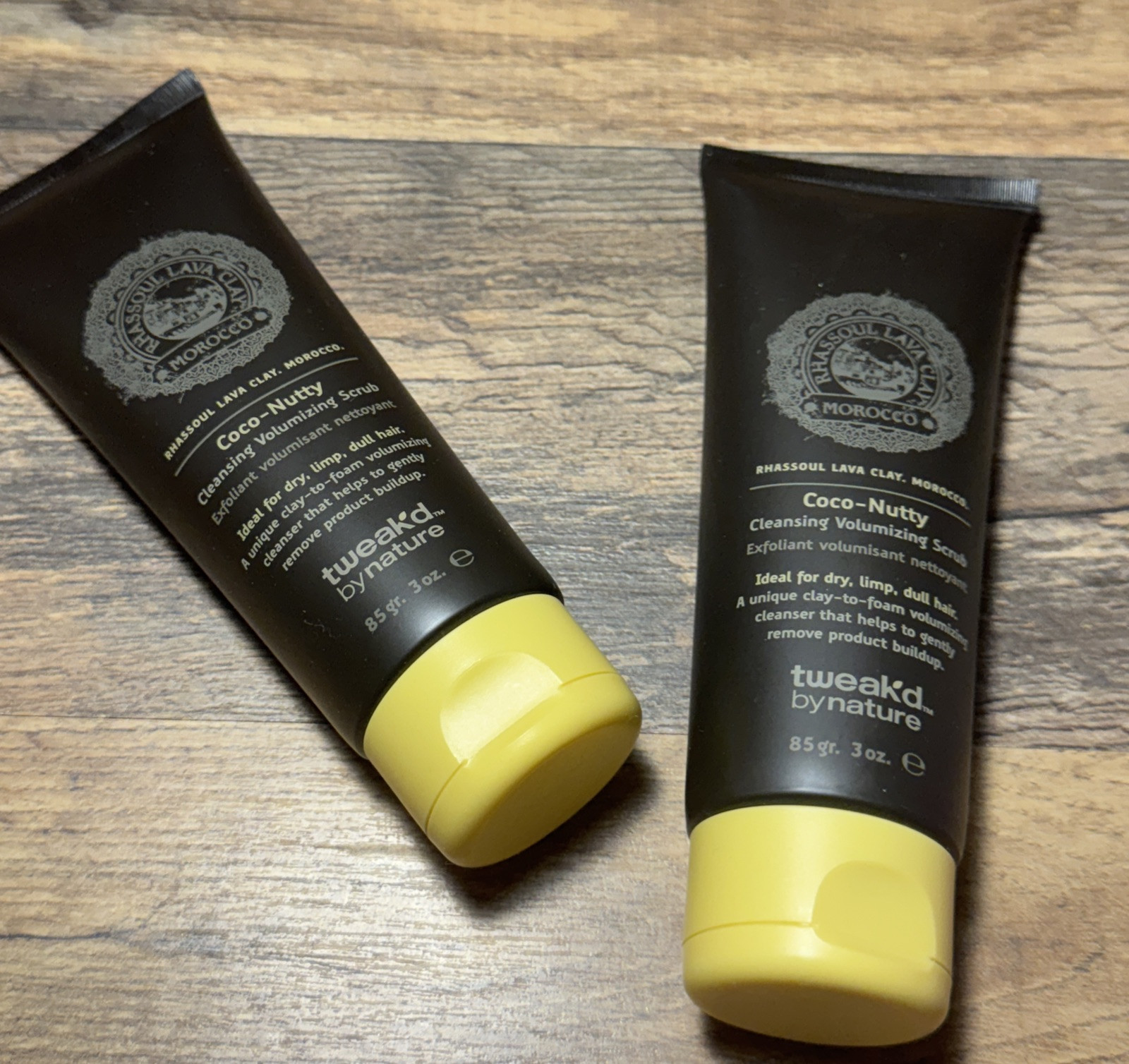 Tweak’d by Nature Coco Nutty Cleansing Volumizing Scrub X2 Sealed 3oz Each