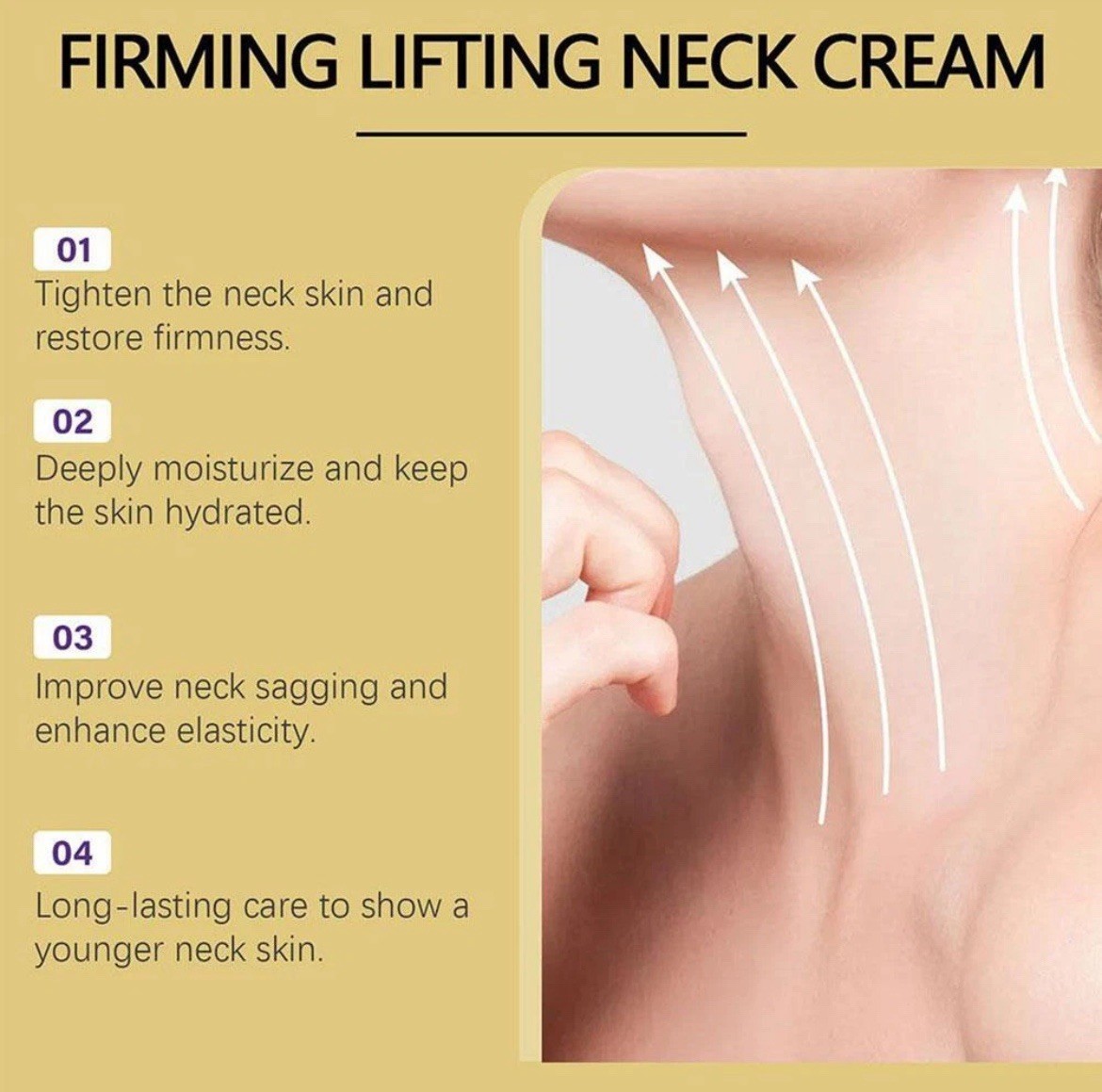 AH-8 Firming Neck Cream for Crepey Skin Body Moisturize Comfort Roller Neck Care