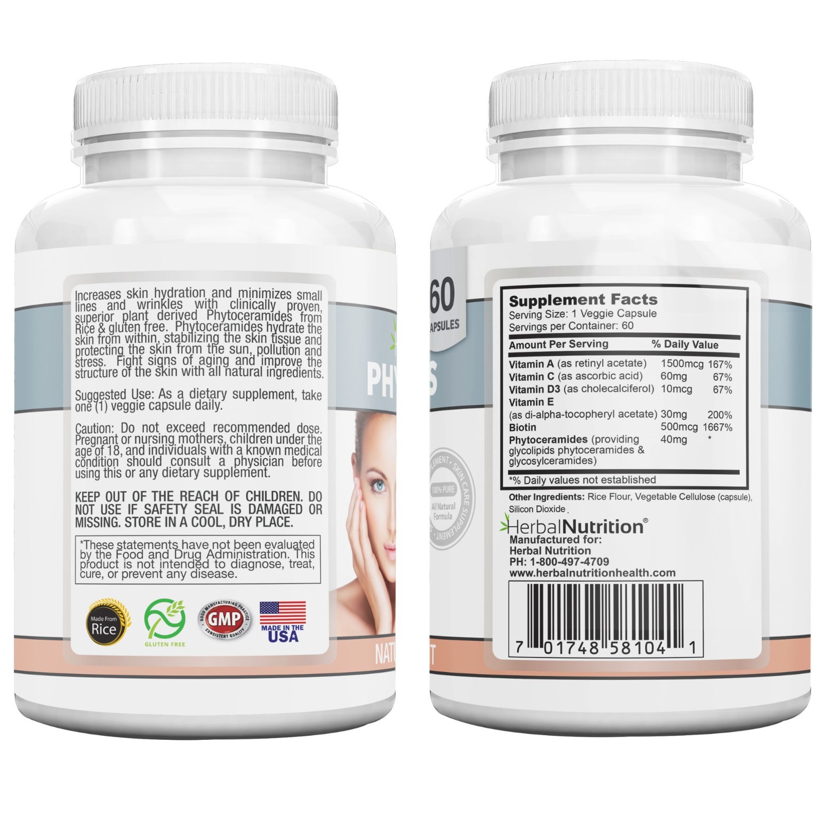 Phytoceramides Capsules Anti-Aging Product for Women & Men A Wrinkle Remover!