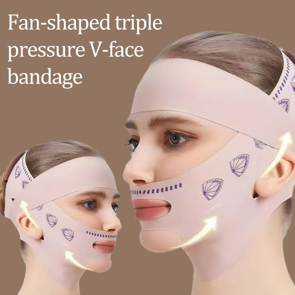 Face Slimming Bandage V Line Face Shaper Double Chin Reducer Face Lifting Belt A