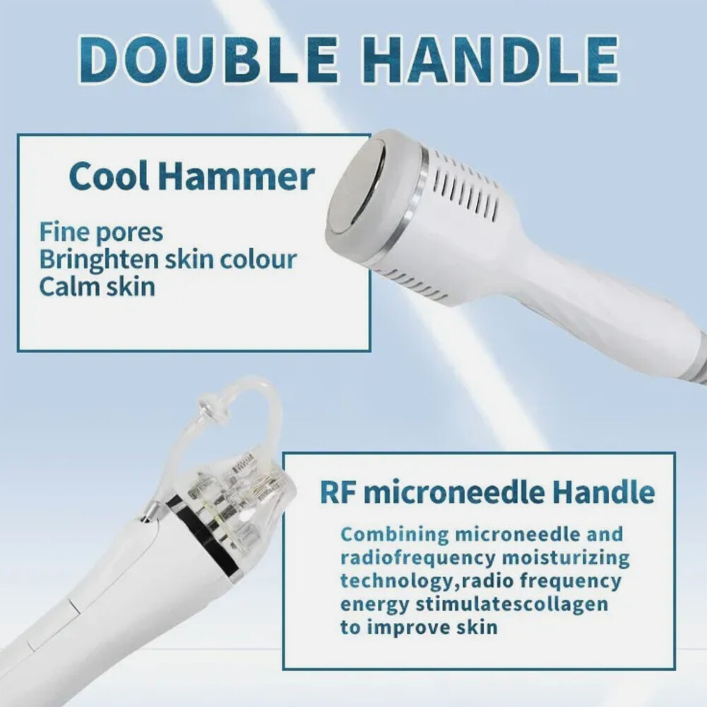 2in1 Micro Pin Machine Cold Hammer Anti Scars Spot Wrinkle Removal Beauty Device
