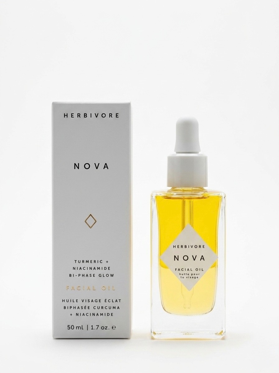 HERBIVORE Nova Facial Oil – Bi-Phase Glow with Tumeric + Niacinamide 1.7 fl oz