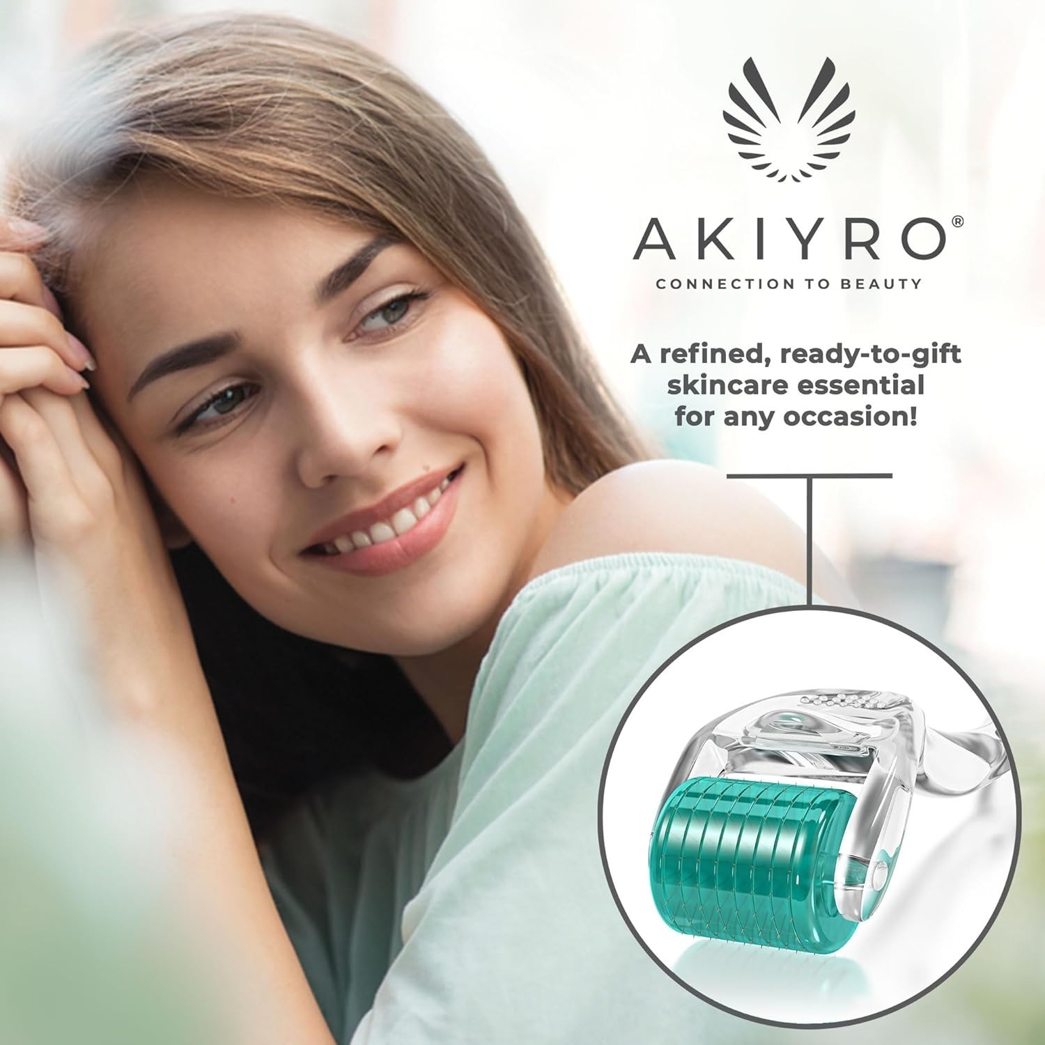 Microneedling Roller for Face, Beard, and Body – Ergonomic Design