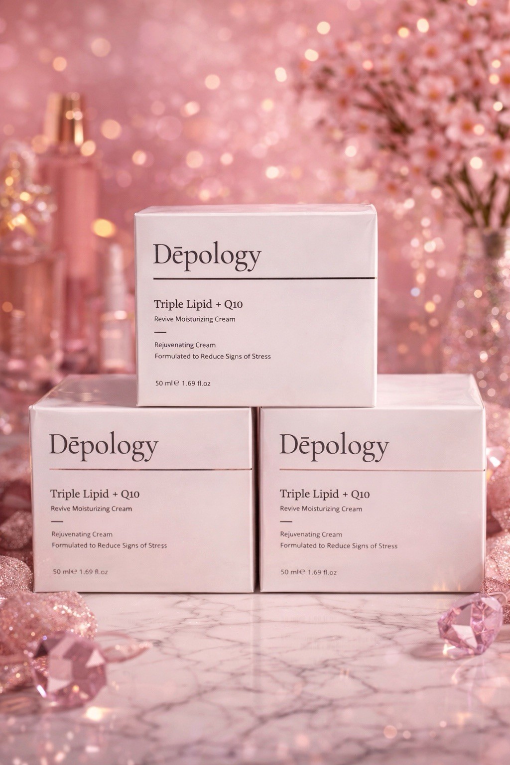 Depology Triple Lipid +Q10 moisturizing Cream 50 ML Or 1.69 fl oz NIB Sealed