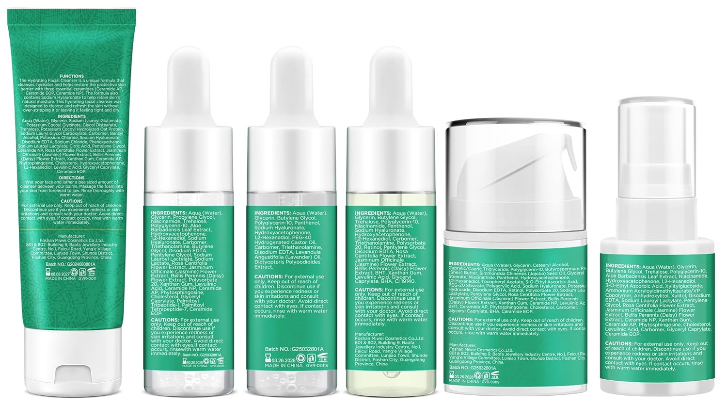 Lifting & Firming Anti-Aging Skin Care Set Kit for Women Teens,Niacinamide Retin