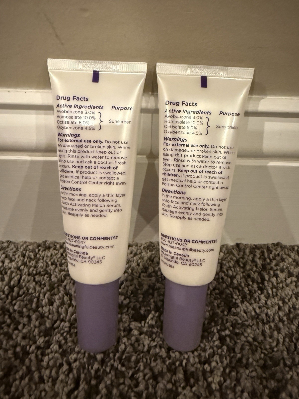 Meaningful Beauty Anti Aging Day Crème 1.7oz each Lot Of 2
