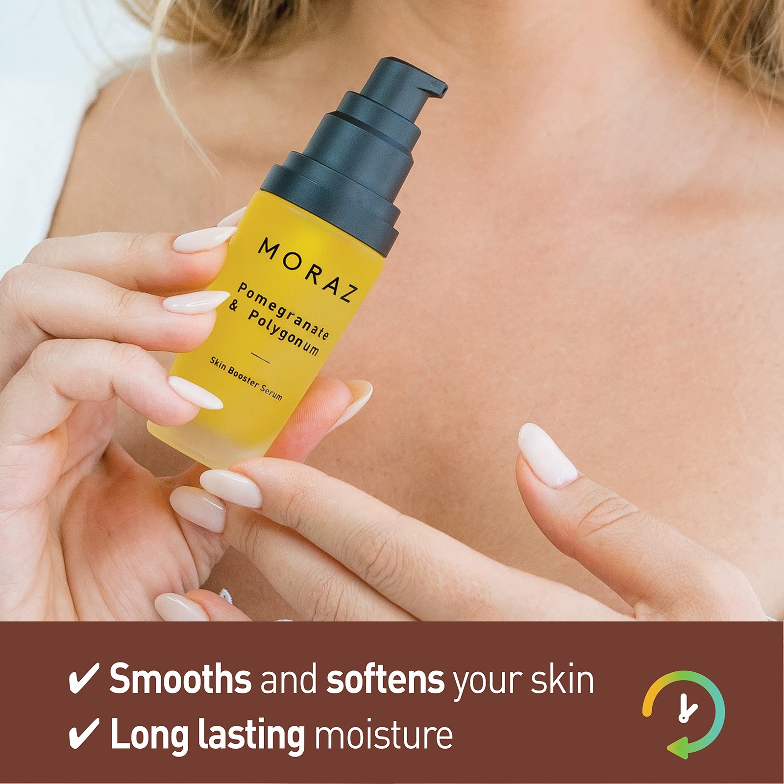 Moraz Skin Booster Vitamin C Face Serum Pomegranate Extract Polygonum Myrtle