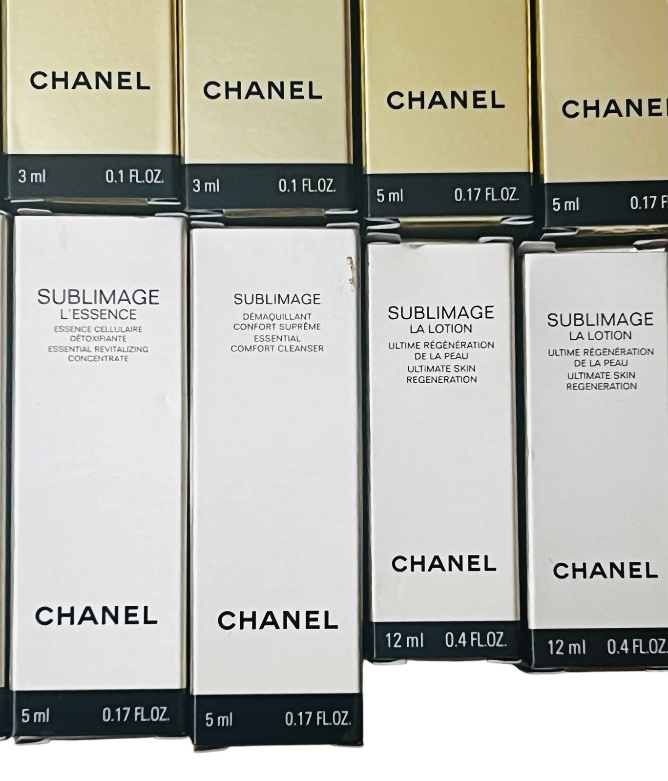 CHANEL Sublimage Sample Lot of 14 La Creme L’Essence Cleanser Eye 0.17 oz /5 ml
