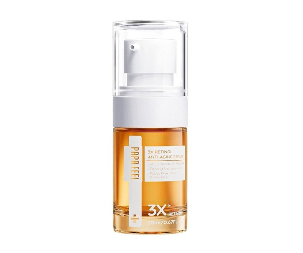 PAPA FEEL 3X Retinol Serum 20ml +Moisturizer Cream 30g Reduce Wrinkles Aging SET