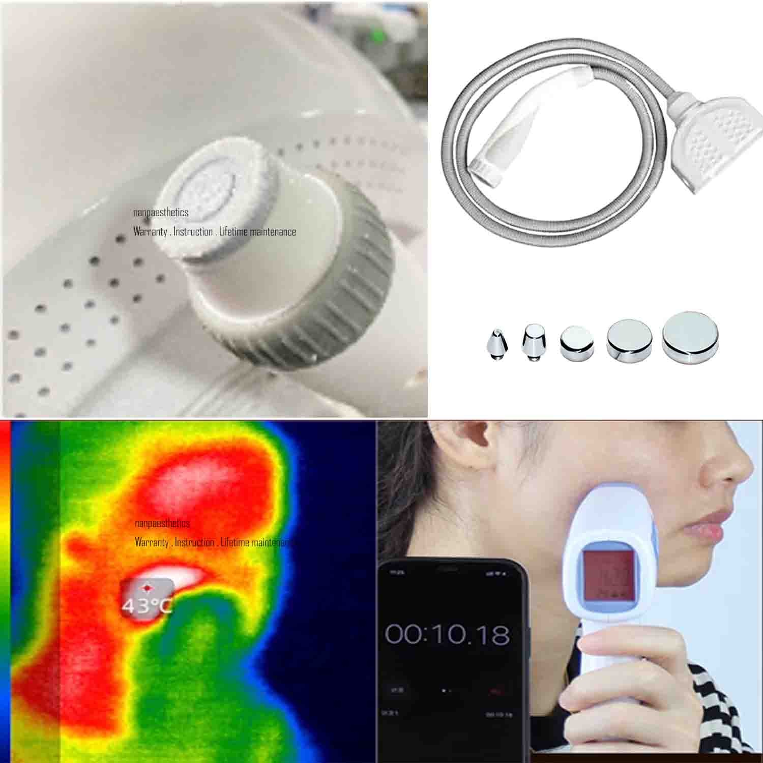 2 Handles CRYO R-F Machine Face Lifting Tighten Body Slimming Sculpt Fat Removal