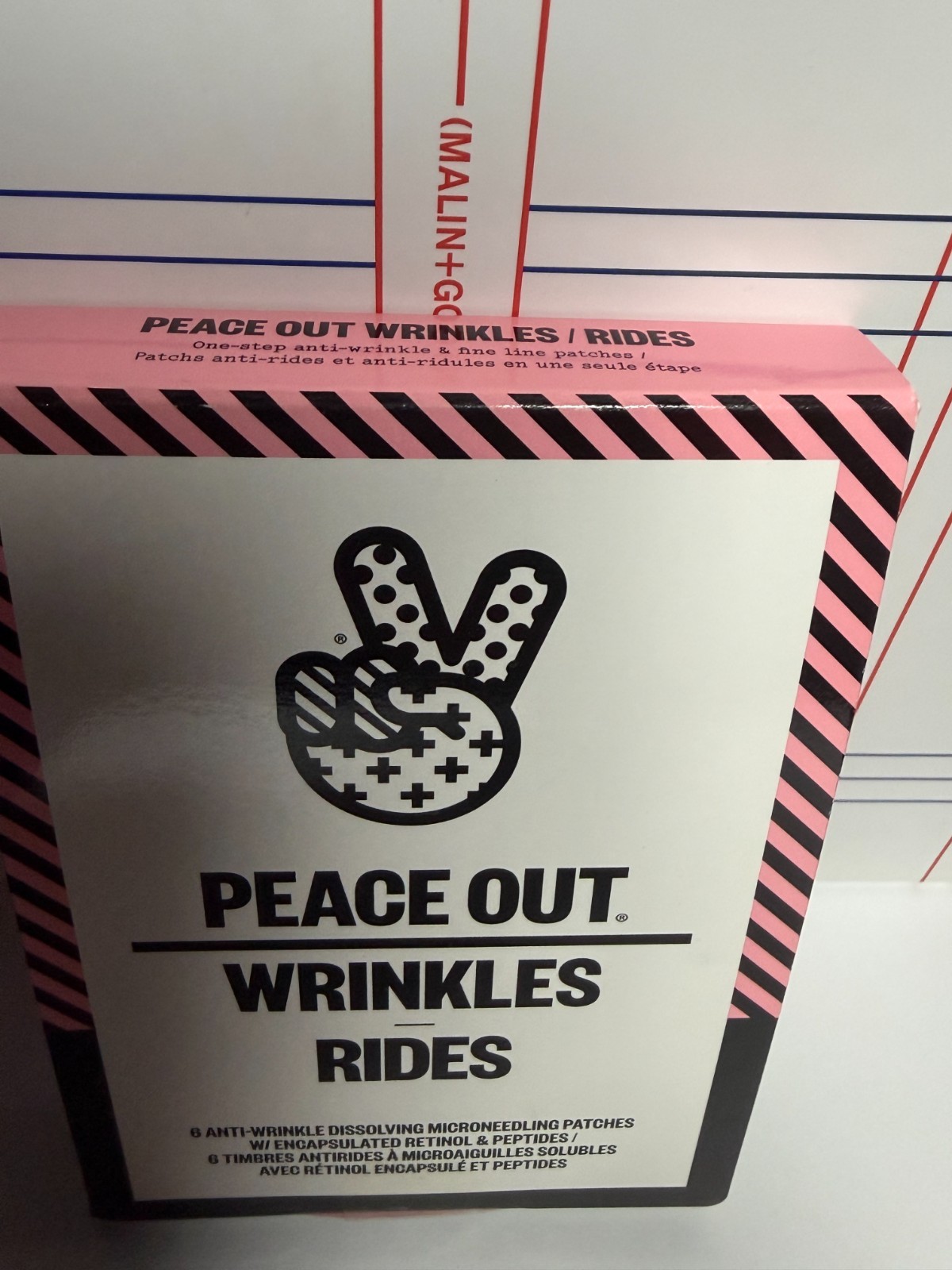 PEACE OUT Wrinkles 6 ANTI WRINKLE DISSOLVING MICRONEEDLING PATCHES w/retinol