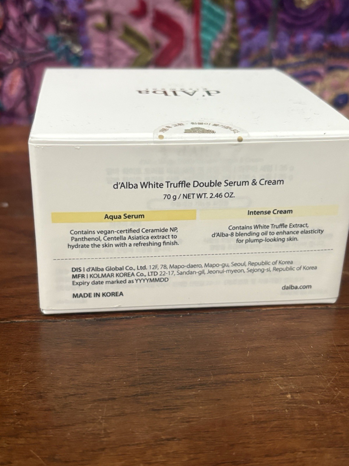 Authentic D’Alba Double Layer Serum & Double Serum Cream Set Full Size New