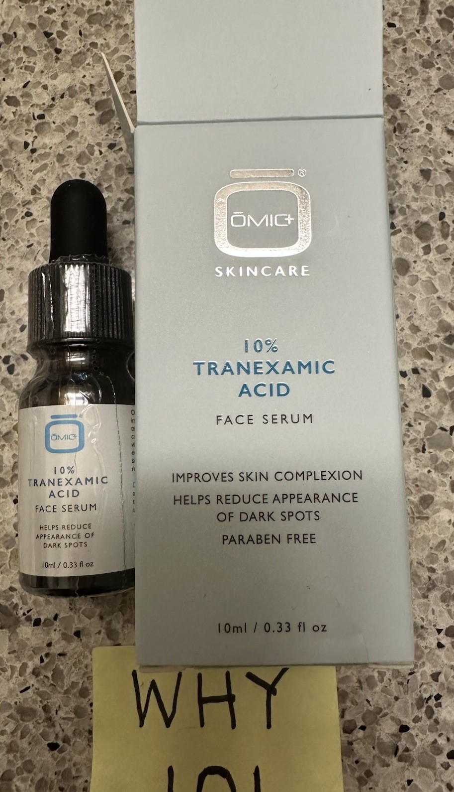 Omic Skincare 10% Tranexamic Acid Face Serum .33oz/10mL EXP 11/2030 TRAVEL SZ