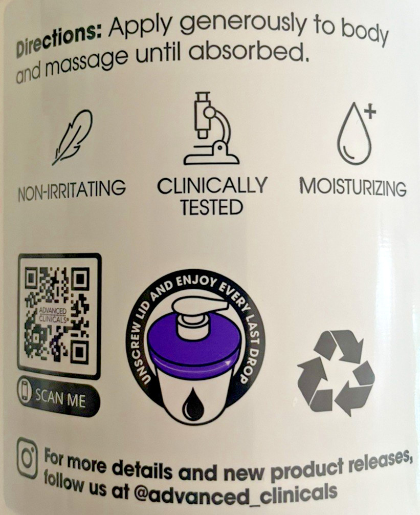 2 Pack! Advanced Clinicals Spa Size Hyaluronic Acid Cream Skin Hydrating 2 lbs