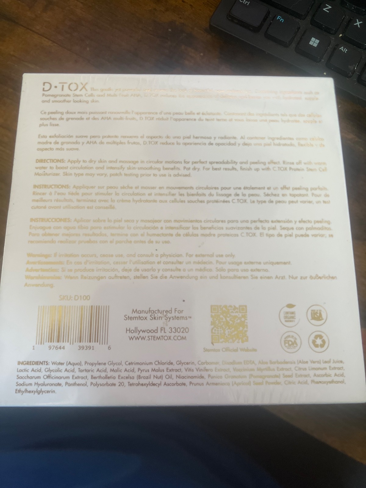 D TOX STEMTOX – BRAND NEW IN PLASTIC