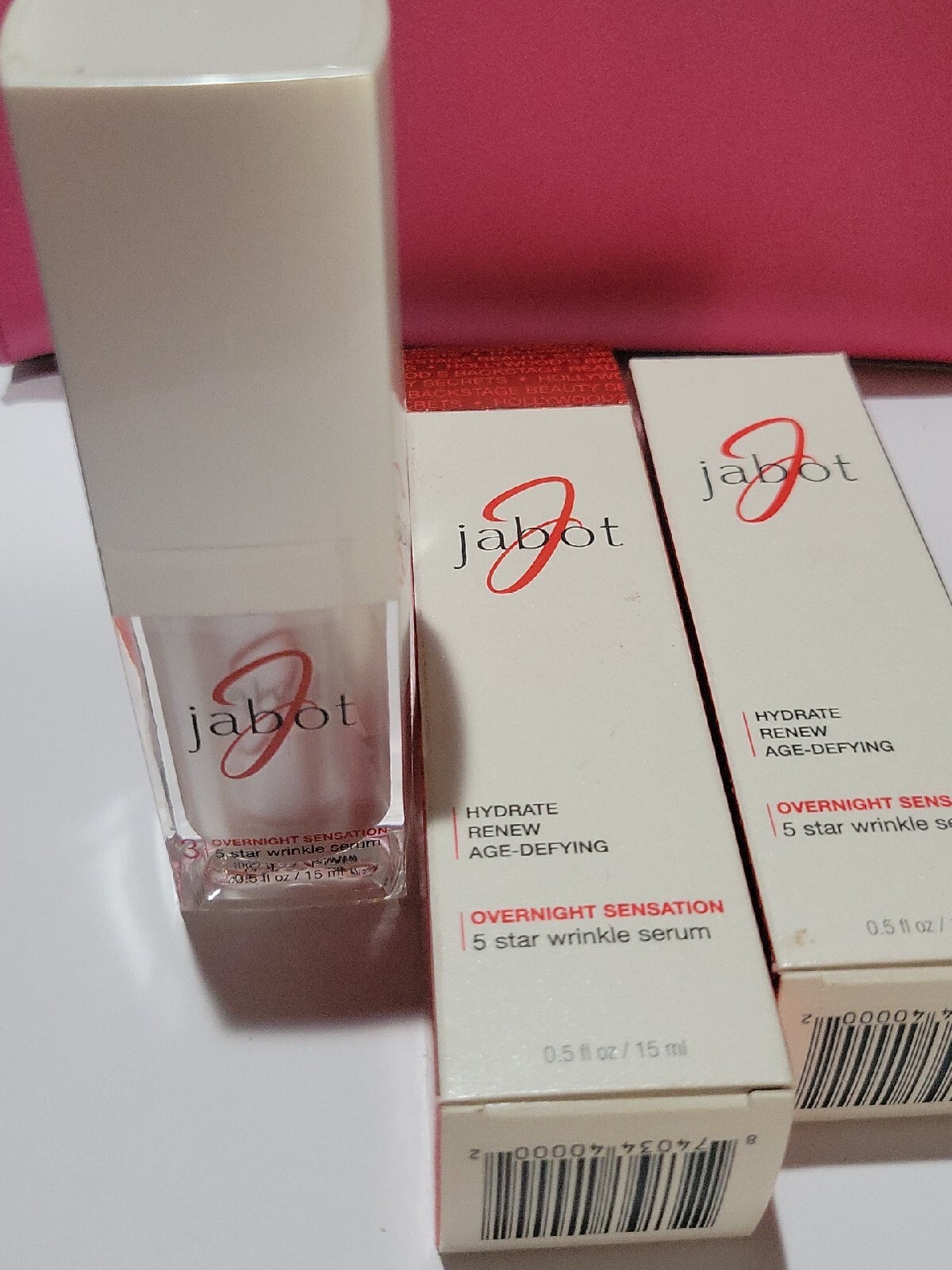 2-PACK Jabot OVERNIGHT SENSATION 5 star wrinkle Serum 0.5oz SEALED