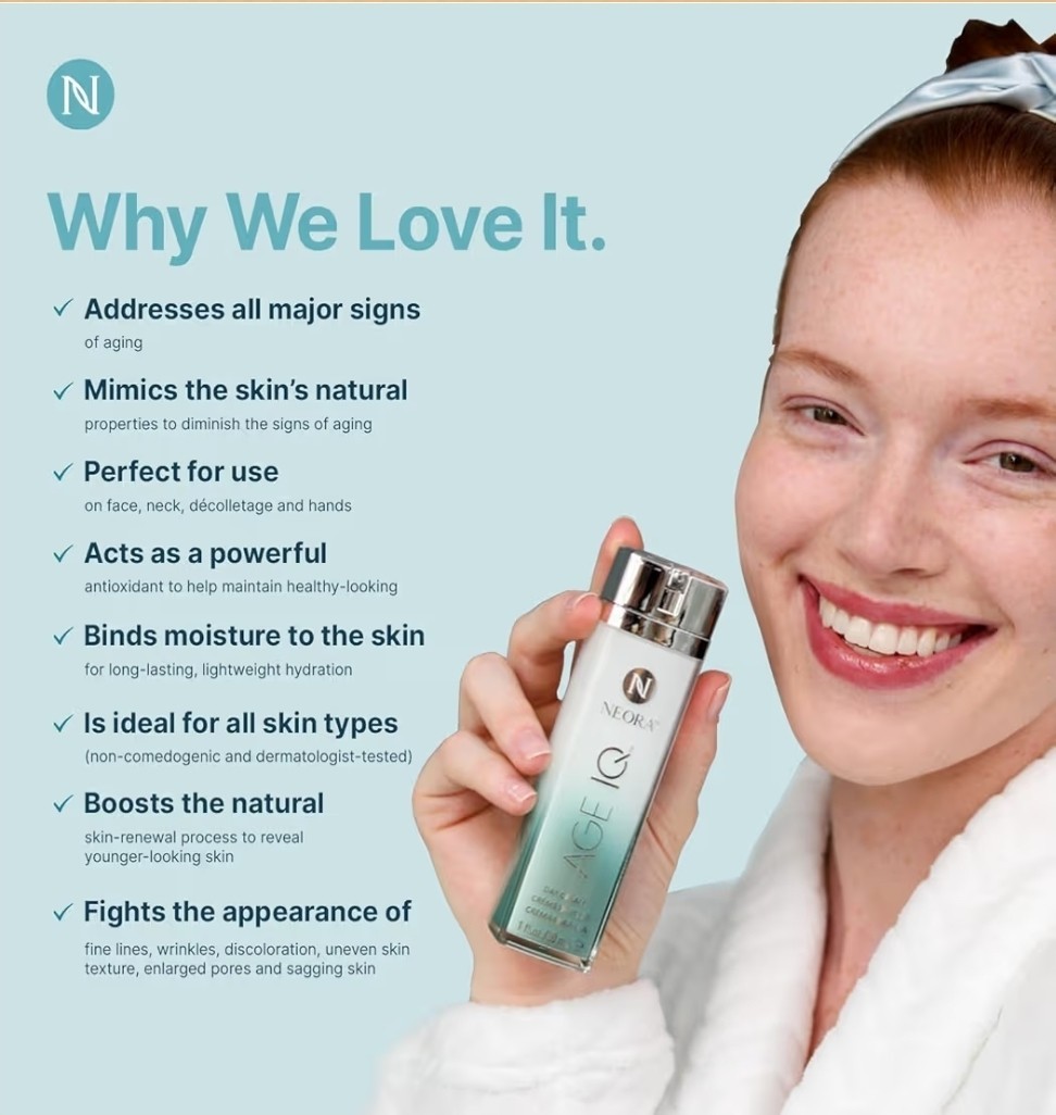 Noera Age IQ Day Cream 1oz. SEALED- Exp 11/2026- Ret $117